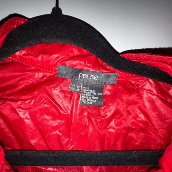 Per Se Puffy Red Jacket/Shell - Picture 3 of 4